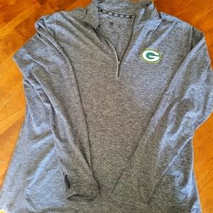Green Bay Packers Nike Women's Dri-Fit Quarter Zip Pullover